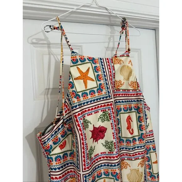 Anthropologie tie neck column midi dress - Picture 8 of 9